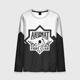 Мужской лонгслив 3D с принтом Akhmat Fight Club в Белгороде, 100% полиэстер | длинные рукава, круглый вырез горловины, полуприлегающий силуэт | Тематика изображения на принте: akhmat | fight club | wfca | ахмат | бойцовский клуб | смешанные единоборства