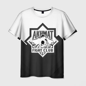 Мужская футболка 3D с принтом Akhmat Fight Club в Белгороде, 100% полиэфир | прямой крой, круглый вырез горловины, длина до линии бедер | akhmat | fight club | wfca | ахмат | бойцовский клуб | смешанные единоборства