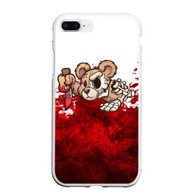 Чехол для iPhone 7Plus/8 Plus матовый с принтом Медведь убийца в Белгороде, Силикон | Область печати: задняя сторона чехла, без боковых панелей | blood | diablo | haloween | horror | дьявол | зомби | кости | кровь | мозги | мясо | страшилка | ужасы | хеллоуин | хелоуин