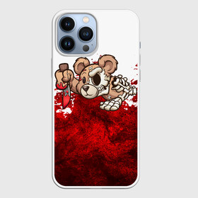 Чехол для iPhone 13 Pro Max с принтом Медведь убийца в Белгороде,  |  | blood | diablo | haloween | horror | дьявол | зомби | кости | кровь | мозги | мясо | страшилка | ужасы | хеллоуин | хелоуин