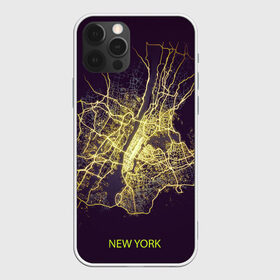 Чехол для iPhone 12 Pro Max с принтом Ночная карта Нью йорка в Белгороде, Силикон |  | kazan казань | map | moscow | new york | paris | psg | rome | saint petersburg | usa | карта | москва | ночь | нью йорк | париж | питер | псж | россия | санкт петербург | сша | эльфивая башня