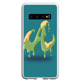 Чехол для Samsung Galaxy S10 с принтом Буква А капающая краска в Белгороде, Силикон | Область печати: задняя сторона чехла, без боковых панелей | character | letter | lettering | алфавит | бирюзовый | блики | буква | буква а | желтый | заглавная | зеленый | инициалы | каллиграфия | капающая краска | капли | краска | леттеринг | монограмма | надпись. | потеки