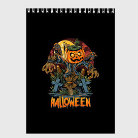 Скетчбук с принтом Хэллоуин в Белгороде, 100% бумага
 | 48 листов, плотность листов — 100 г/м2, плотность картонной обложки — 250 г/м2. Листы скреплены сверху удобной пружинной спиралью | Тематика изображения на принте: diy | ghost | halloween | horror | makeup | scary | skull clown | trick or treat | вампир | ведьма | кошка | луна | магия | ночь | тыква | хэллоуин