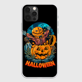 Чехол для iPhone 12 Pro Max с принтом Happy Halloween в Белгороде, Силикон |  | diy | ghost | halloween | horror | makeup | scary | skull clown | trick or treat | вампир | ведьма | кошка | луна | магия | ночь | тыква | хэллоуин