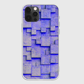 Чехол для iPhone 12 Pro Max с принтом UlliCom в Белгороде, Силикон |  | abstraction | blue | mesh | mosaic | panels | surface | texture | абстракция | мозайка | панели | поверхность | сетка | синий | текстура