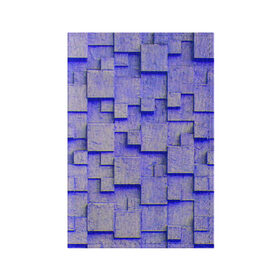 Обложка для паспорта матовая кожа с принтом UlliCom в Белгороде, натуральная матовая кожа | размер 19,3 х 13,7 см; прозрачные пластиковые крепления | Тематика изображения на принте: abstraction | blue | mesh | mosaic | panels | surface | texture | абстракция | мозайка | панели | поверхность | сетка | синий | текстура