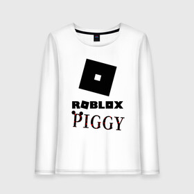 Женский лонгслив хлопок с принтом ROBLOX PIGGY в Белгороде, 100% хлопок |  | 