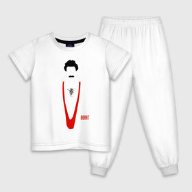 Детская пижама хлопок с принтом БОРАТ в Белгороде, 100% хлопок |  брюки и футболка прямого кроя, без карманов, на брюках мягкая резинка на поясе и по низу штанин
 | 