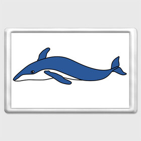 Магнит 45*70 с принтом Кит в Белгороде, Пластик | Размер: 78*52 мм; Размер печати: 70*45 | Тематика изображения на принте: вода | животное | кит | море | морской | синий