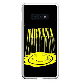 Чехол для Samsung S10E с принтом NIRVANA в Белгороде, Силикон | Область печати: задняя сторона чехла, без боковых панелей | Тематика изображения на принте: dave grohl | dave grohl nirvana | geffen | krist novoselic | kurt cobain | kurt cobain nirvana | music | nirvana | nirvana dave grohl | nirvana remastered | nirvana remastered videos | remastered music videos | rock | smells like teen spirit