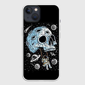 Чехол для iPhone 13 с принтом Skull Space в Белгороде,  |  | art | asteroid | astronaut | meteorite | planets | satellite | skull | space | stars | арт | астероид | звезды | космонавт | космос | метеорит | планеты | спутник | череп