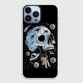 Чехол для iPhone 13 Pro Max с принтом Skull Space в Белгороде,  |  | Тематика изображения на принте: art | asteroid | astronaut | meteorite | planets | satellite | skull | space | stars | арт | астероид | звезды | космонавт | космос | метеорит | планеты | спутник | череп