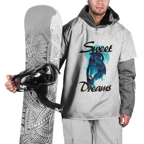 Накидка на куртку 3D с принтом Сова в Белгороде, 100% полиэстер |  | Тематика изображения на принте: sweet dreams | звезды | луна | ночная жизнь | ночь | сновидения | сны | сова | сон | спокойной ночи