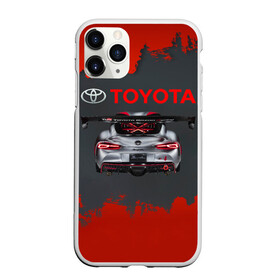 Чехол для iPhone 11 Pro матовый с принтом Toyota Supra в Белгороде, Силикон |  | 