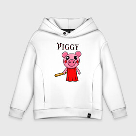 Детское худи Oversize хлопок с принтом ROBLOX PIGGY в Белгороде, френч-терри — 70% хлопок, 30% полиэстер. Мягкий теплый начес внутри —100% хлопок | боковые карманы, эластичные манжеты и нижняя кромка, капюшон на магнитной кнопке | piggy | roblox | roblox games | roblox piggy | игра роблокс | пигги. | роблокс | роблокс пигги | робукс