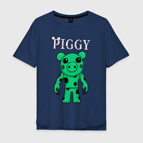 Мужская футболка хлопок Oversize с принтом ROBLOX PIGGY DINO в Белгороде, 100% хлопок | свободный крой, круглый ворот, “спинка” длиннее передней части | piggy | roblox | roblox games | roblox piggy | игра роблокс | пигги. | роблокс | роблокс пигги | робукс