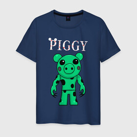Мужская футболка хлопок с принтом ROBLOX PIGGY DINO в Белгороде, 100% хлопок | прямой крой, круглый вырез горловины, длина до линии бедер, слегка спущенное плечо. | piggy | roblox | roblox games | roblox piggy | игра роблокс | пигги. | роблокс | роблокс пигги | робукс