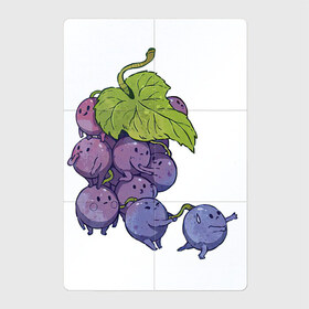 Магнитный плакат 2Х3 с принтом Виноградинки в Белгороде, Полимерный материал с магнитным слоем | 6 деталей размером 9*9 см | Тематика изображения на принте: арт | веточка винограда | виноград | виноградинки | мило | милота | рисунок | свежая ягода | свежие ягоды | свежий продукт | синий виноград | ягода | ягоды