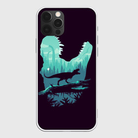 Чехол для iPhone 12 Pro Max с принтом T-Rex в Белгороде, Силикон |  | вертикальная | ветка | дерево | динозавр | животные | иллюстрация | картинка | клыки | креатив | лес | листья | образ | природа | темная | тираннозавр | тирекс | фильмы | хищник | челюсть | юрский период