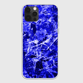 Чехол для iPhone 12 Pro Max с принтом Dark Blue Gan в Белгороде, Силикон |  | abstraction | blue | frost | frozen | ice | shine | surface | texture | абстракция | блеск | замерзший | лед | мороз | поверхность | синий | текстура