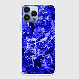 Чехол для iPhone 13 Pro Max с принтом Dark Blue Gan в Белгороде,  |  | Тематика изображения на принте: abstraction | blue | frost | frozen | ice | shine | surface | texture | абстракция | блеск | замерзший | лед | мороз | поверхность | синий | текстура