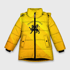 Зимняя куртка для девочек 3D с принтом Символика Тартарии в Белгороде, ткань верха — 100% полиэстер; подклад — 100% полиэстер, утеплитель — 100% полиэстер. | длина ниже бедра, удлиненная спинка, воротник стойка и отстегивающийся капюшон. Есть боковые карманы с листочкой на кнопках, утяжки по низу изделия и внутренний карман на молнии. 

Предусмотрены светоотражающий принт на спинке, радужный светоотражающий элемент на пуллере молнии и на резинке для утяжки. | ассуры | битва | бог | веды | викинги | громовержец | древнеиндийский | кельтский | крест | махабхарата | перун | рода | тартария | эпос | языческий