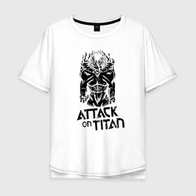 Мужская футболка хлопок Oversize с принтом Атака на титанов в Белгороде, 100% хлопок | свободный крой, круглый ворот, “спинка” длиннее передней части | anime | attack on titan | аниме | армин арлерт | атак он титан | атака на титанов | атака титанов | великаны | гарнизон | колоссальный | леви | легион разведки | лого | манга | микаса аккерман | разведкорпус