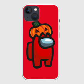 Чехол для iPhone 13 с принтом HALLOWEEN IS AMONG US в Белгороде,  |  | among us | halloween | impostor | twitch | амонг ас | звезды | игра | космонавт | космонавты | космос | предатель | среди нас | твитч | твич | хэллоуин