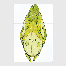Магнитный плакат 2Х3 с принтом Цикорий в Белгороде, Полимерный материал с магнитным слоем | 6 деталей размером 9*9 см | арт | мило | милота | овощ | овощи | рисунок | свежие овощи | свежий овощ | свежий продукт | цикорий