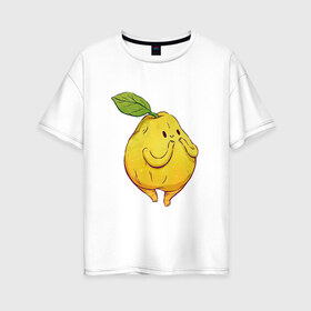 Женская футболка хлопок Oversize с принтом Милая груша в Белгороде, 100% хлопок | свободный крой, круглый ворот, спущенный рукав, длина до линии бедер
 | арт | груша | груши | милая груша | мило | милота | рисунок | свежие фрукты | свежий продукт | свежий фрукт | фрукт | фрукты