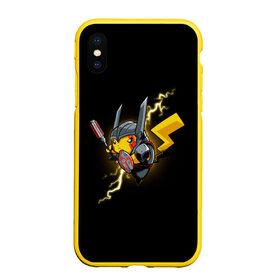 Чехол для iPhone XS Max матовый с принтом Пикачу в Белгороде, Силикон | Область печати: задняя сторона чехла, без боковых панелей | pika pika | pikachu | бронь | броня | желтая | желтый | молния | пика пика | покемон | покемоны | черная | черный | электрический | электричество | япония