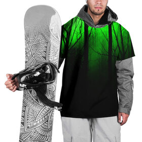 Накидка на куртку 3D с принтом G-loomy в Белгороде, 100% полиэстер |  | Тематика изображения на принте: fog | forest | gloomy | green fog | night | radiation | trees | деревья | зеленый туман | лес | мрачный | ночь | радиация | туман