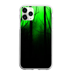 Чехол для iPhone 11 Pro матовый с принтом G-loomy в Белгороде, Силикон |  | fog | forest | gloomy | green fog | night | radiation | trees | деревья | зеленый туман | лес | мрачный | ночь | радиация | туман