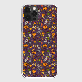 Чехол для iPhone 12 Pro Max с принтом Halloween в Белгороде, Силикон |  | cat | ghost | halloween | monster | skull | zombie | зомби | кладбище | кот | кошка | летучая | монстр | монстры | мышь | приведение | приведения | призрак | призраки | тыква | хэллоуин | череп