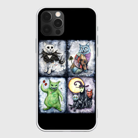 Чехол для iPhone 12 Pro Max с принтом Halloween в Белгороде, Силикон |  | cat | cats | ghost | halloween | monster | skull | zombie | зомби | кладбище | кот | кошка | летучая | монстр | монстры | мышь | приведение | приведения | призрак | призраки | тыква | хэллоуин | череп