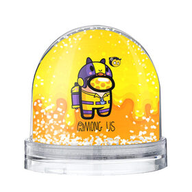 Снежный шар с принтом Among Us пчела в Белгороде, Пластик | Изображение внутри шара печатается на глянцевой фотобумаге с двух сторон | among | among us | game | steam | амонг | амонг юс | амонк | в космосе | игра | космонавт | космонафт | космос | мафия | онлайн игра | предатель | предатель среди нас | среди нас | человечки | эймонг | эмонг