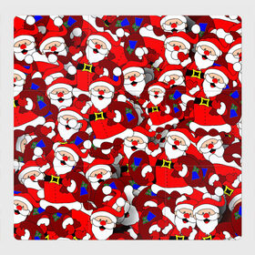 Магнитный плакат 3Х3 с принтом Русский Санта Клаус в Белгороде, Полимерный материал с магнитным слоем | 9 деталей размером 9*9 см | арт | герой ссср | дед мороз | мультфильм ссср | мультфильмы ссср | новый год | рисунок | рождество | санта клаус