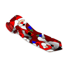 Галстук 3D с принтом Русский Санта Клаус в Белгороде, 100% полиэстер | Длина 148 см; Плотность 150-180 г/м2 | арт | герой ссср | дед мороз | мультфильм ссср | мультфильмы ссср | новый год | рисунок | рождество | санта клаус