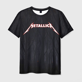 Мужская футболка 3D с принтом Metallica в Белгороде, 100% полиэфир | прямой крой, круглый вырез горловины, длина до линии бедер | metallica | rok | джеймс хэтфилд | кирк хэммет | ларс ульрих | металика | металл | металлика | музыка | рок | рок группа