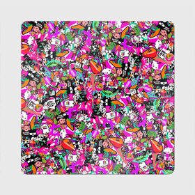 Магнит виниловый Квадрат с принтом $-tickers в Белгороде, полимерный материал с магнитным слоем | размер 9*9 см, закругленные углы | abstraction | background | colorful | jdm | sticker | stickers | style | texture | абстракция | наклейки | разноцветный | стикер | стиль | текстура | фон
