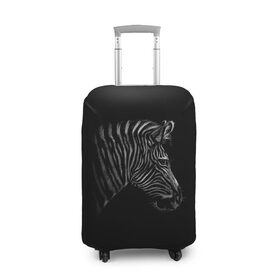 Чехол для чемодана 3D с принтом Зебра в Белгороде, 86% полиэфир, 14% спандекс | двустороннее нанесение принта, прорези для ручек и колес | голова зебры | животные | звери | зебра | зебры