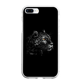 Чехол для iPhone 7Plus/8 Plus матовый с принтом Леопард в Белгороде, Силикон | Область печати: задняя сторона чехла, без боковых панелей | Тематика изображения на принте: голова леопарда | животные | звери | леопард | хищники