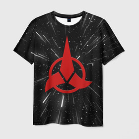 Мужская футболка 3D с принтом Klingons Logo (Z) в Белгороде, 100% полиэфир | прямой крой, круглый вырез горловины, длина до линии бедер | klingon | klingons | klinzhai | star trek | startrek | азетбур | варак | гаурон | горкон | звездный путь | инопланетная цивилизация | кейлесс незабываемый | клингон | клинжай | кронос | марток | молор | рекло | сомпек