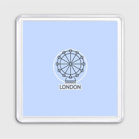 Магнит 55*55 с принтом Лондон London Eye в Белгороде, Пластик | Размер: 65*65 мм; Размер печати: 55*55 мм | blue circle | england | english | europe | eye | gb | icon | london | travel | uk | vacation | англия | аттракцион | великобритания | европа | иконка | колесо обозрения | лондон | лондонский глаз | надпись | отпуск | поездка | путешествие |