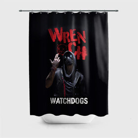 Штора 3D для ванной с принтом Watch Dogs: Legion в Белгороде, 100% полиэстер | плотность материала — 100 г/м2. Стандартный размер — 146 см х 180 см. По верхнему краю — пластиковые люверсы для креплений. В комплекте 10 пластиковых колец | watch dogs | watch dogs 2 | watch dogs: legion | группы dedsec | игра