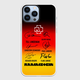 Чехол для iPhone 13 Pro Max с принтом RAMMSTEIN АВТОГРАФЫ УЧАСТНИКОВ в Белгороде,  |  | du hast | mein herz | rammstein | rammstein sonne. | группа rammstein | ду хаст | песня рамштайн | рамштайн | тилль линдеманн