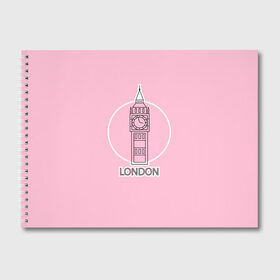 Альбом для рисования с принтом Биг Бен, Лондон, London в Белгороде, 100% бумага
 | матовая бумага, плотность 200 мг. | big ben | clock | england | europe | london | pink | travel | англия | башня | башня елизаветы | биг бен | великобритания | европа | иконка | круг | лондон | надпись | путешествия | розовый | символ | часы