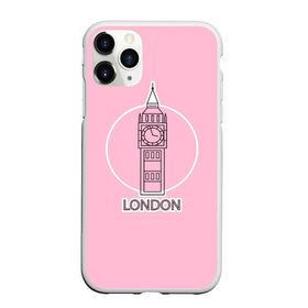 Чехол для iPhone 11 Pro матовый с принтом Биг Бен, Лондон, London в Белгороде, Силикон |  | big ben | clock | england | europe | london | pink | travel | англия | башня | башня елизаветы | биг бен | великобритания | европа | иконка | круг | лондон | надпись | путешествия | розовый | символ | часы