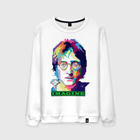 Мужской свитшот хлопок с принтом John Lennon Imagine в Белгороде, 100% хлопок |  | Тематика изображения на принте: beatles | imagine | john | lennon | the beatles | битлз | битлы | группа | джон | купить | леннон | леннона | очки | рок н ролл | с группы | хиппи