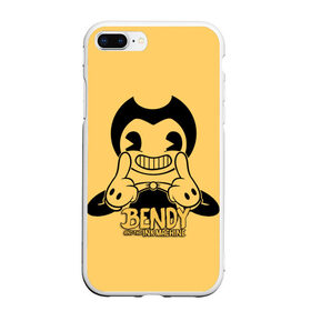 Чехол для iPhone 7Plus/8 Plus матовый с принтом Bendy And The Ink Machine в Белгороде, Силикон | Область печати: задняя сторона чехла, без боковых панелей | bendy | bendy and the ink machine | бенди | бени | бенни | бэнди | детская | детям | игра | капли | компьютерная игра | краска | машина | подтеки | ужастик | чернила | чернильная